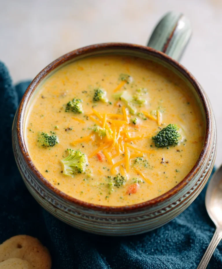Easy Creamy Cheddar Broccoli Soup – Comfort Food