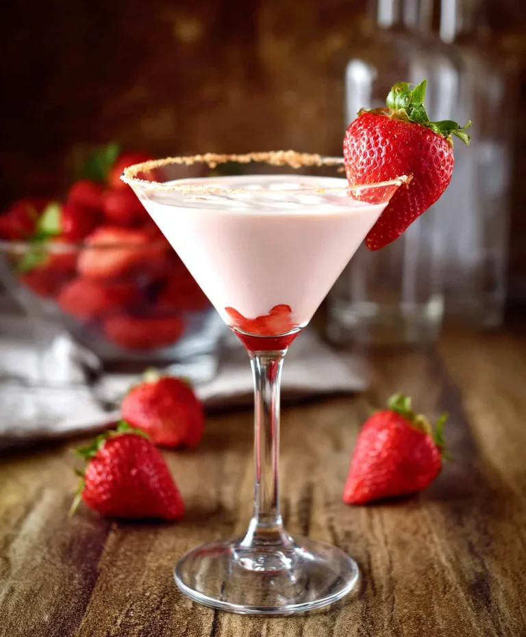 Strawberry Shortcake Cocktail-Dessert Delight