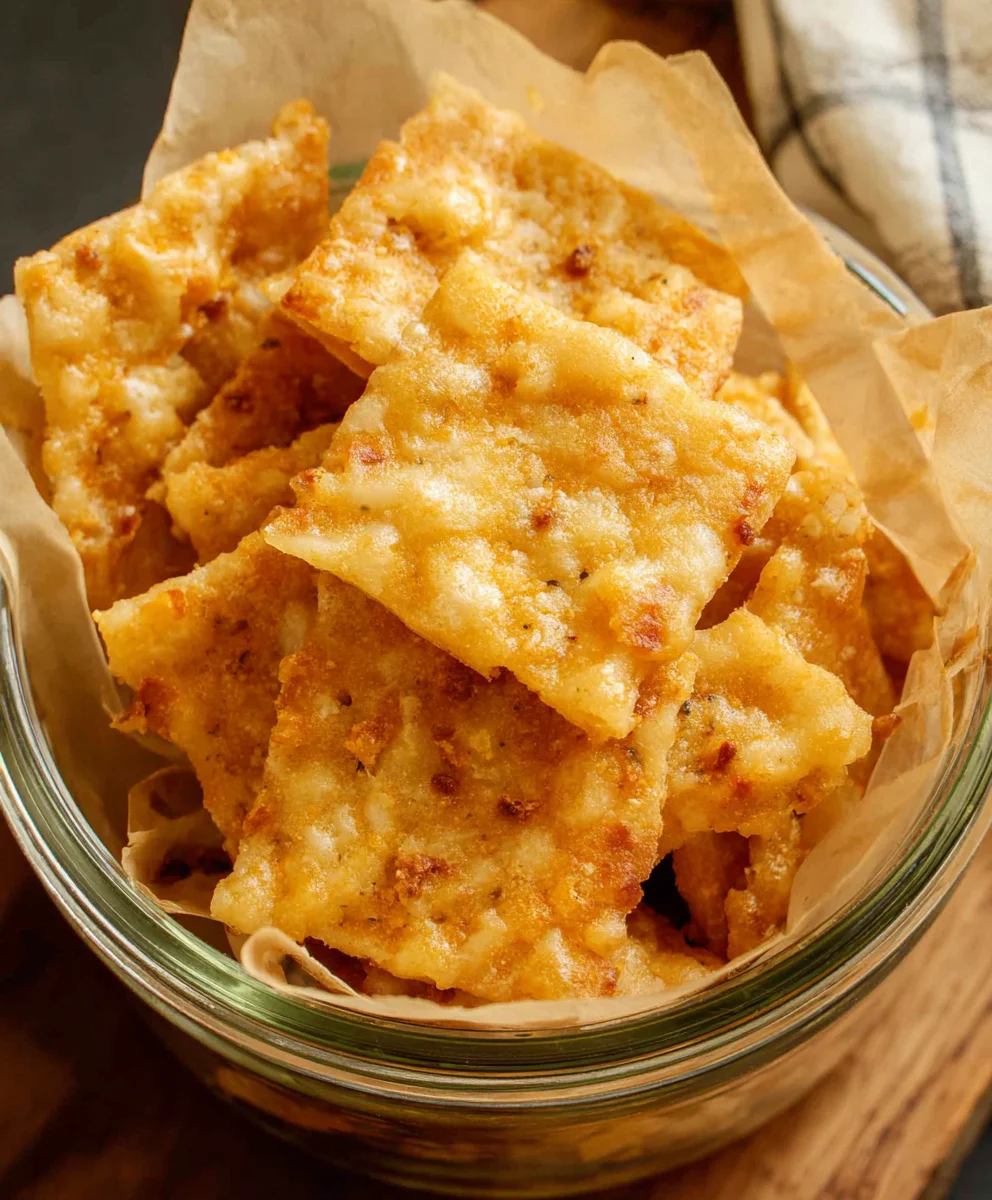 Cheesy Sourdough Cheddar Crackers Recipe