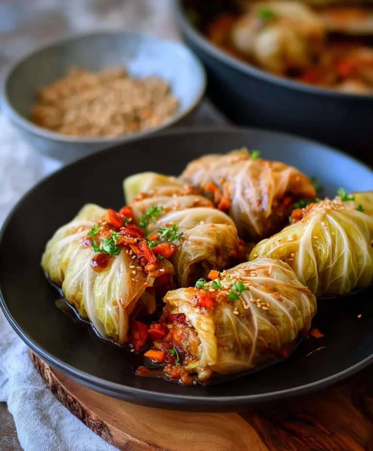 Easy Vegan Cabbage Rolls- Delicious Plant-Based Meal