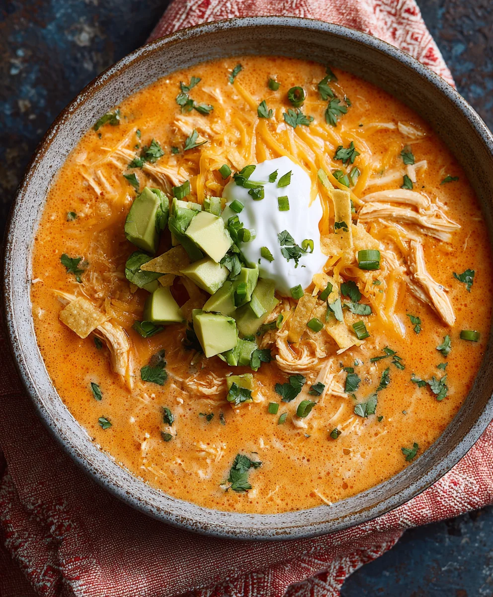 Creamy Chicken Enchilada Soup - Easy & Delicious