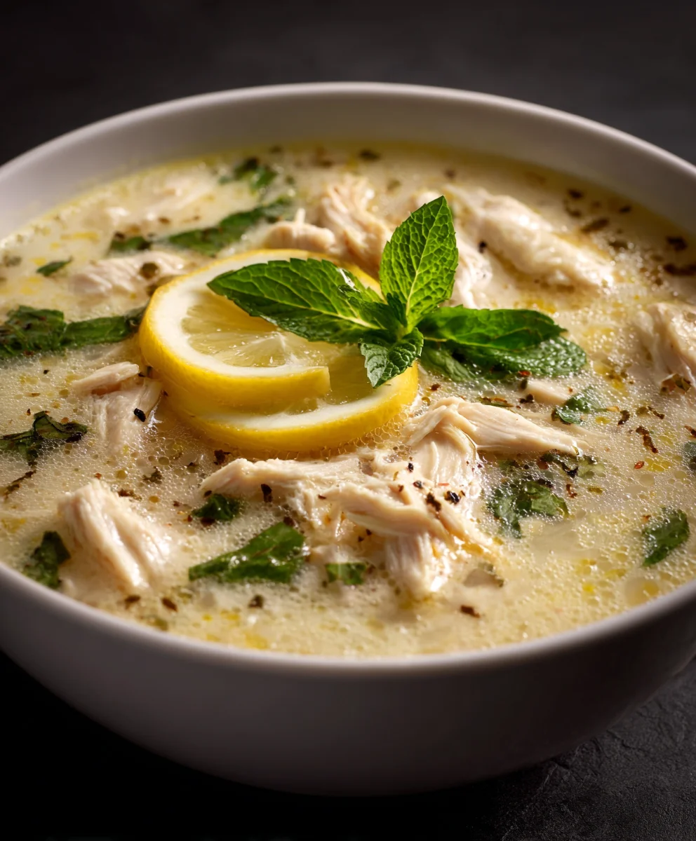 Authentic Greek Lemon Chicken Soup Recipe
