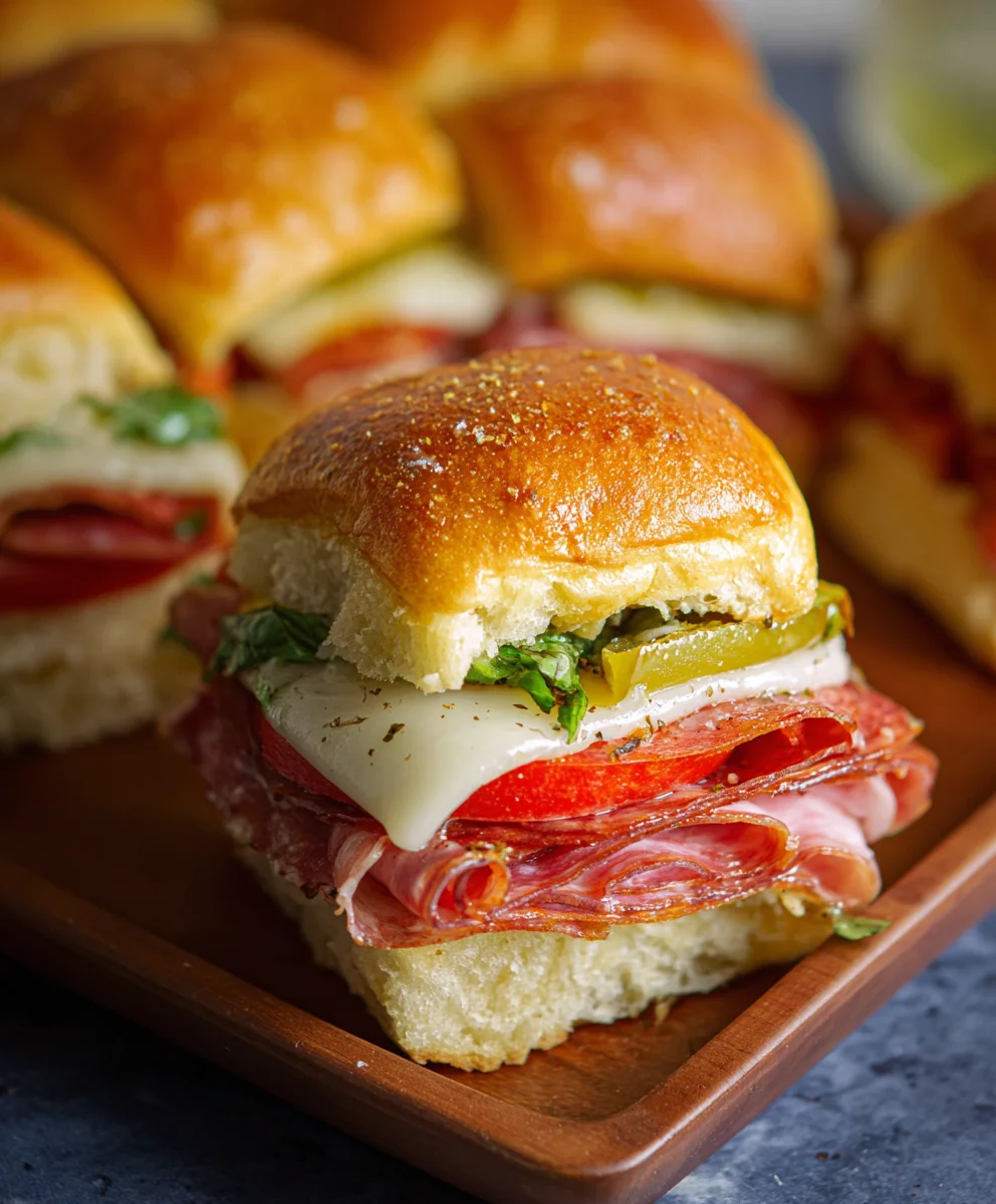 Beef Italian Sub Sliders-Game Day Bites