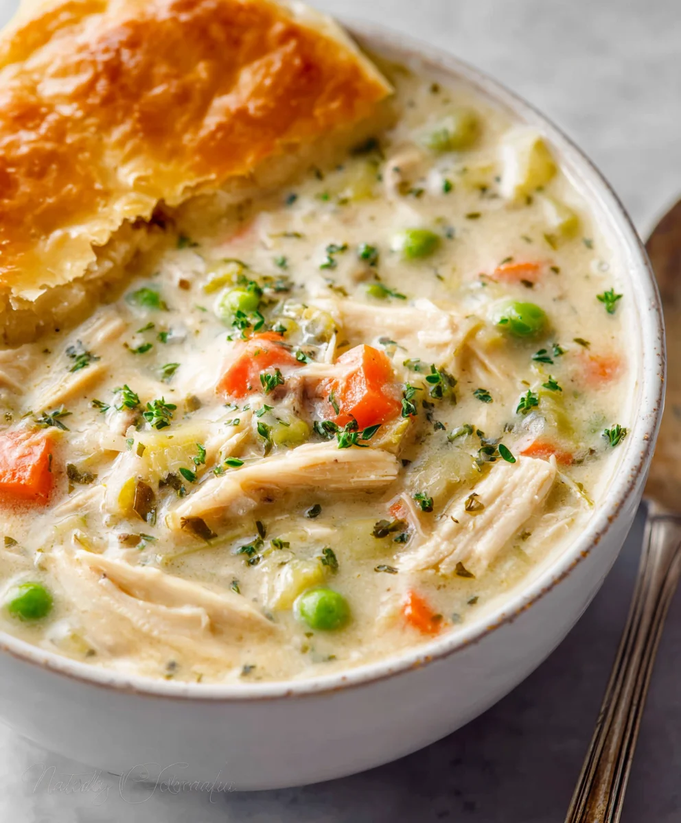 Easy Chicken Pot Pie Soup - Quick Comfort Food