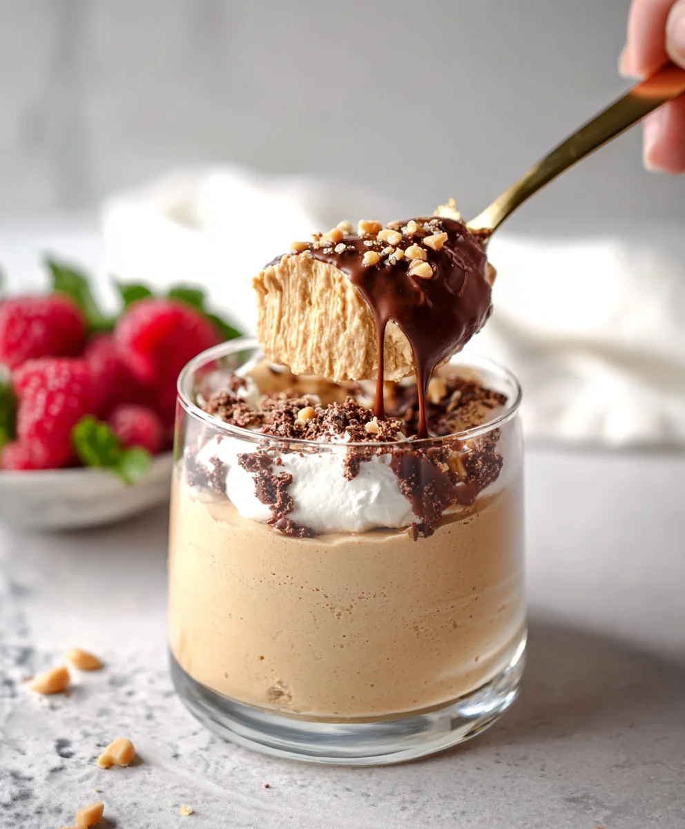 Peanut Butter Cottage Cheese Mousse-Healthy Dessert