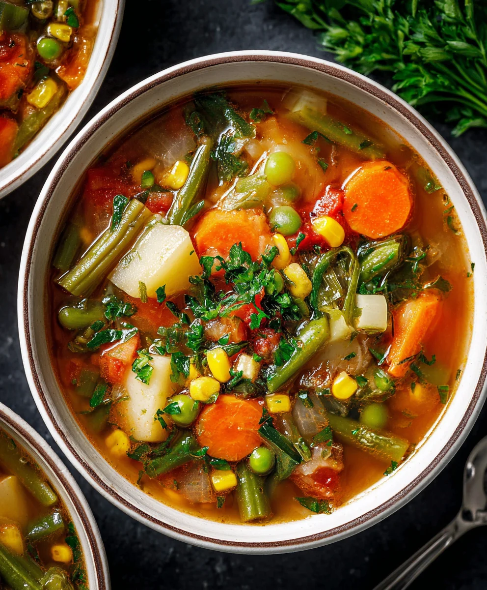 Easy Vegetable Soup Recipe - Healthy & Delicious