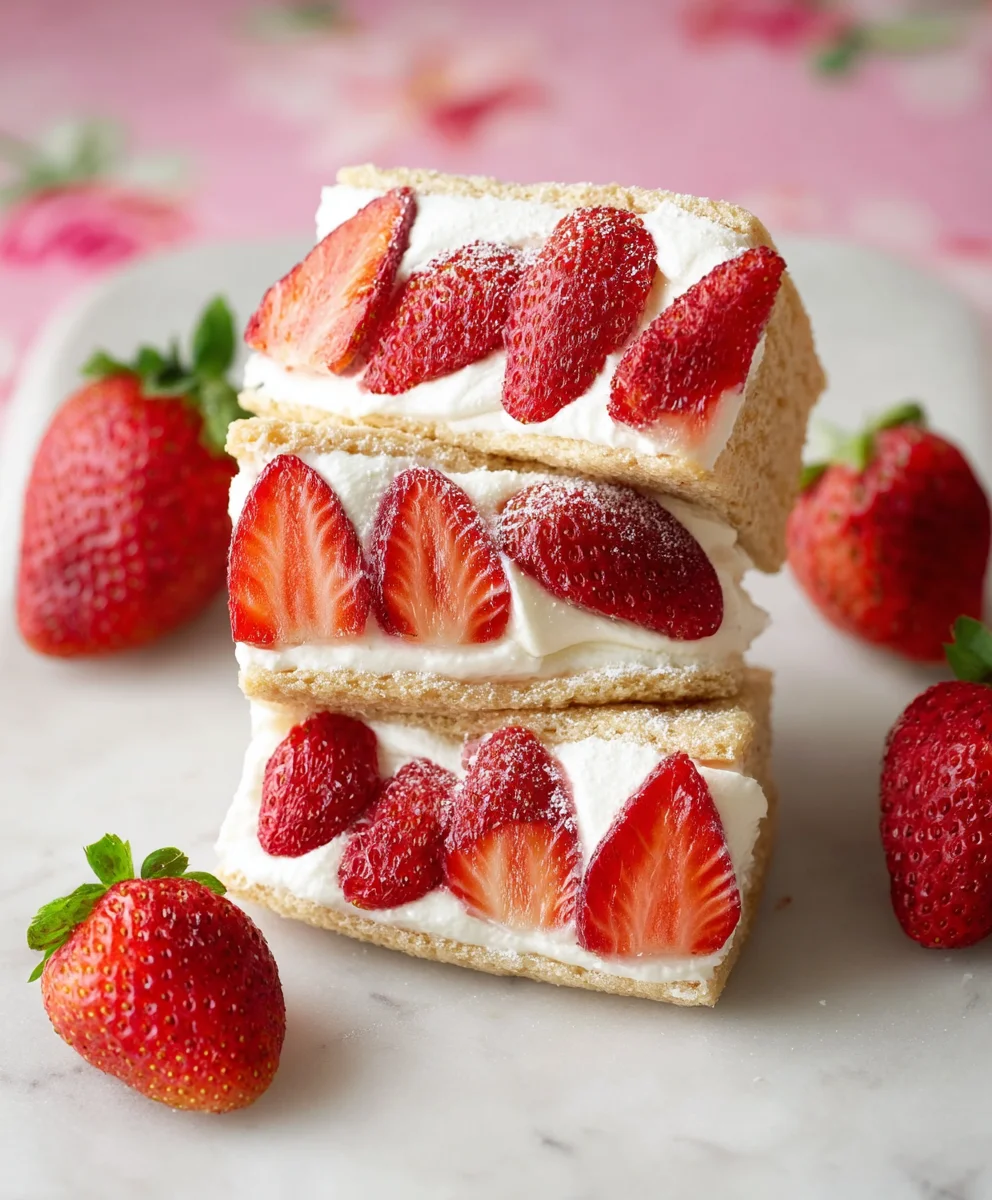 Strawberry Cream Sandwiches-Easy Sweet Treat