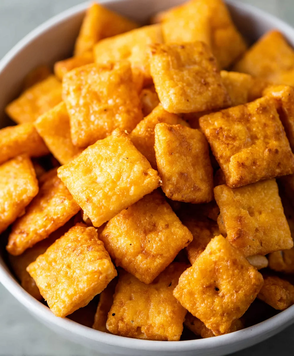 Homemade Cheez-Its- Easy Baked Cheese Crackers