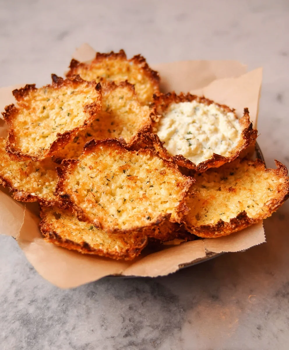 Crispy Cottage Cheese Chips Easy Healthy Snack