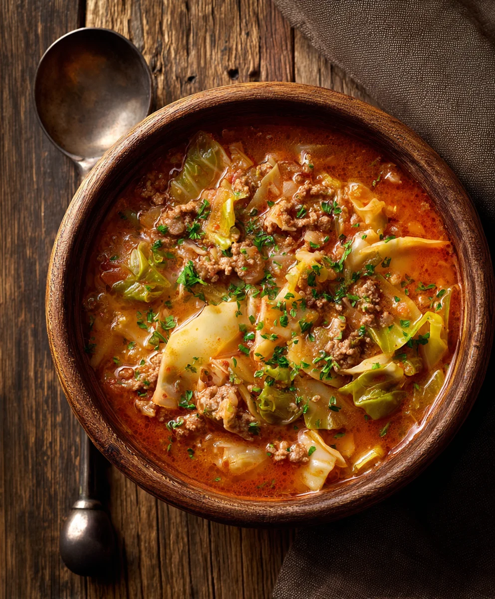 Hearty Beef Cabbage Roll Soup - Easy Comfort Meal