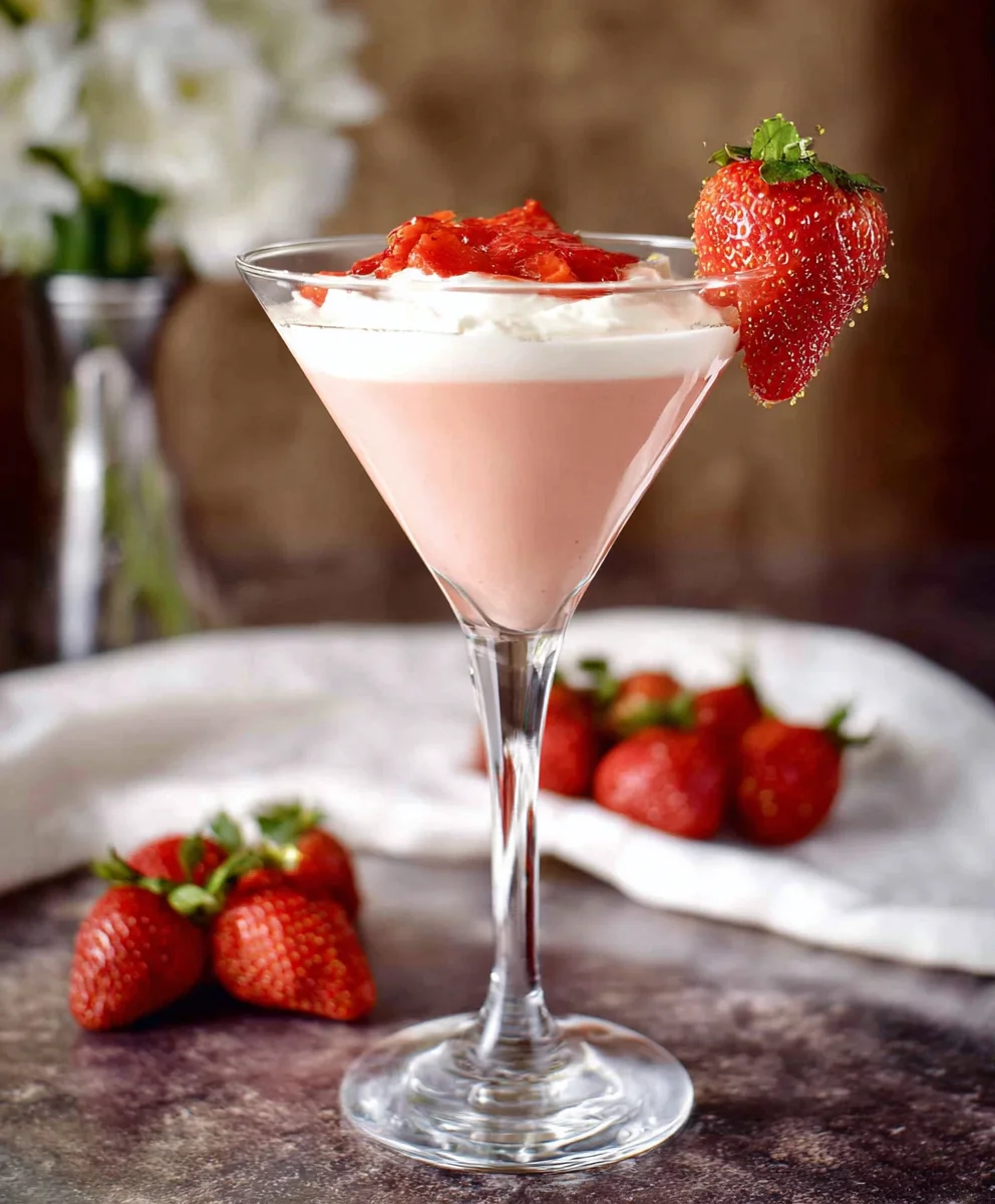 Strawberry Shortcake Cocktail-Dessert Delight