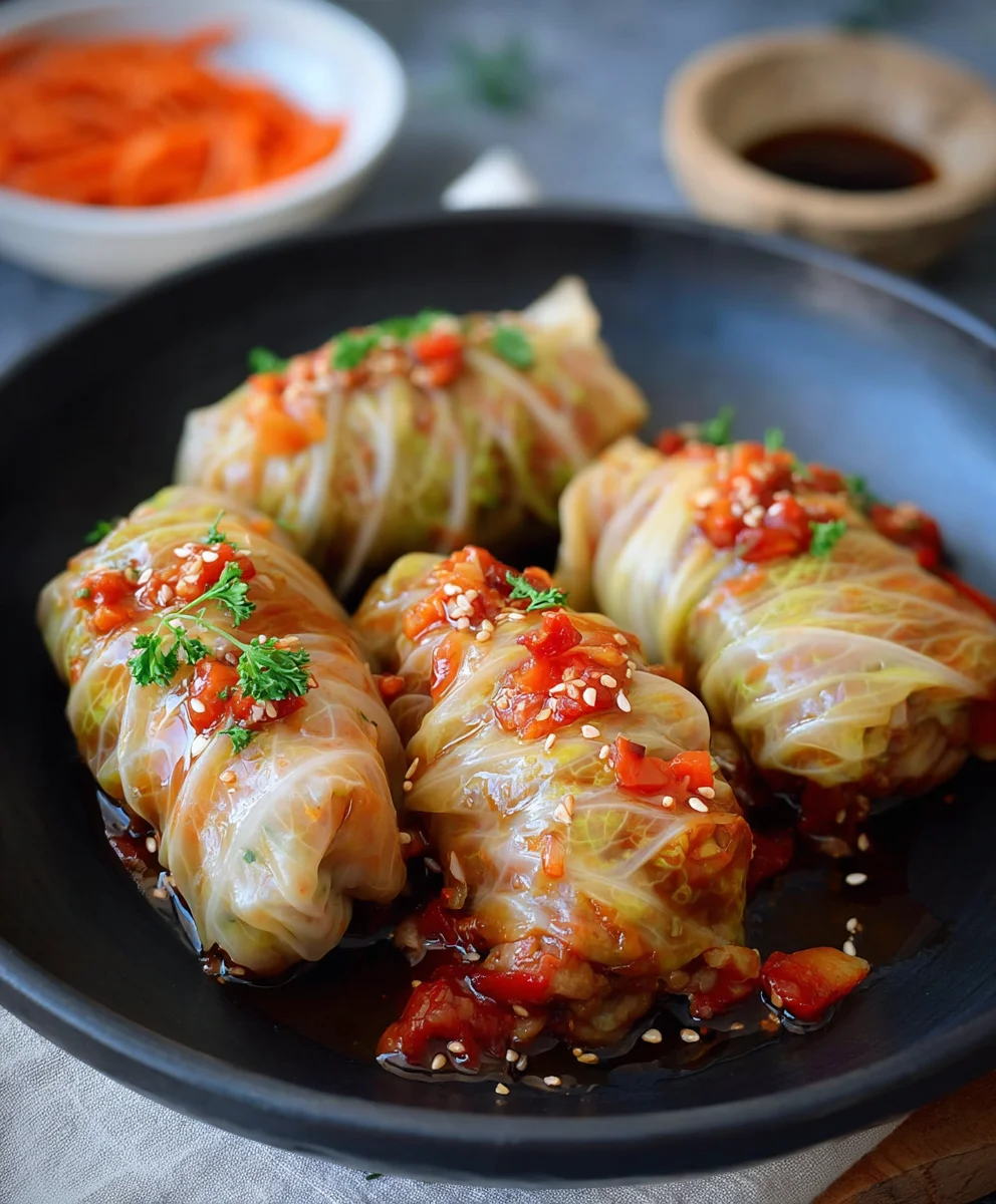 Easy Vegan Cabbage Rolls- Delicious Plant-Based Meal