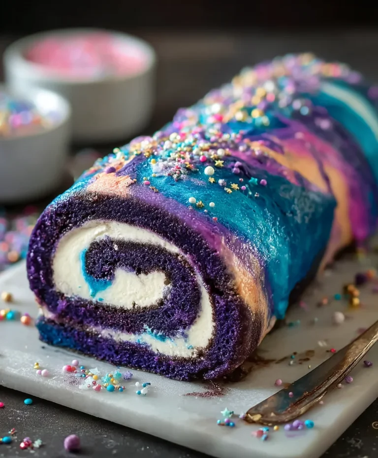 Galaxy Cake Roll Recipe – Swirls of Cosmic Delight
