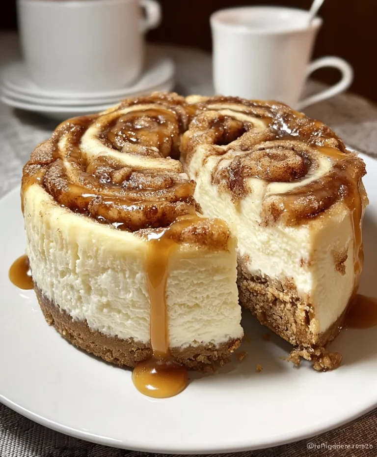 Cinnamon Roll Honeybun Cheesecake Delight