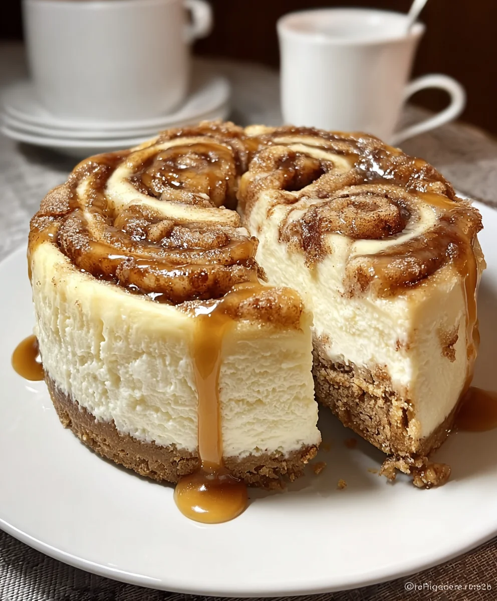 Cinnamon Roll Honeybun Cheesecake Delight