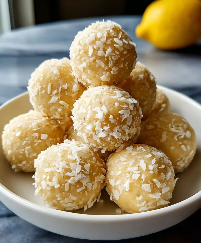 Lemon Coconut Protein Balls-Easy Healthy Snack