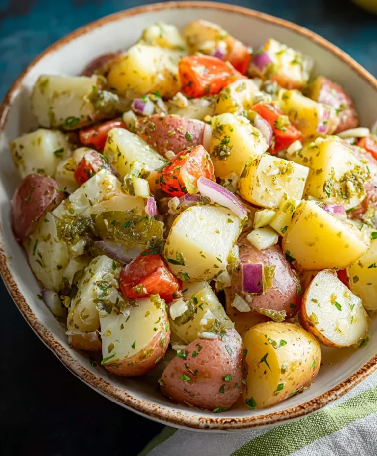 Authentic Italian Potato Salad- Easy & Delicious