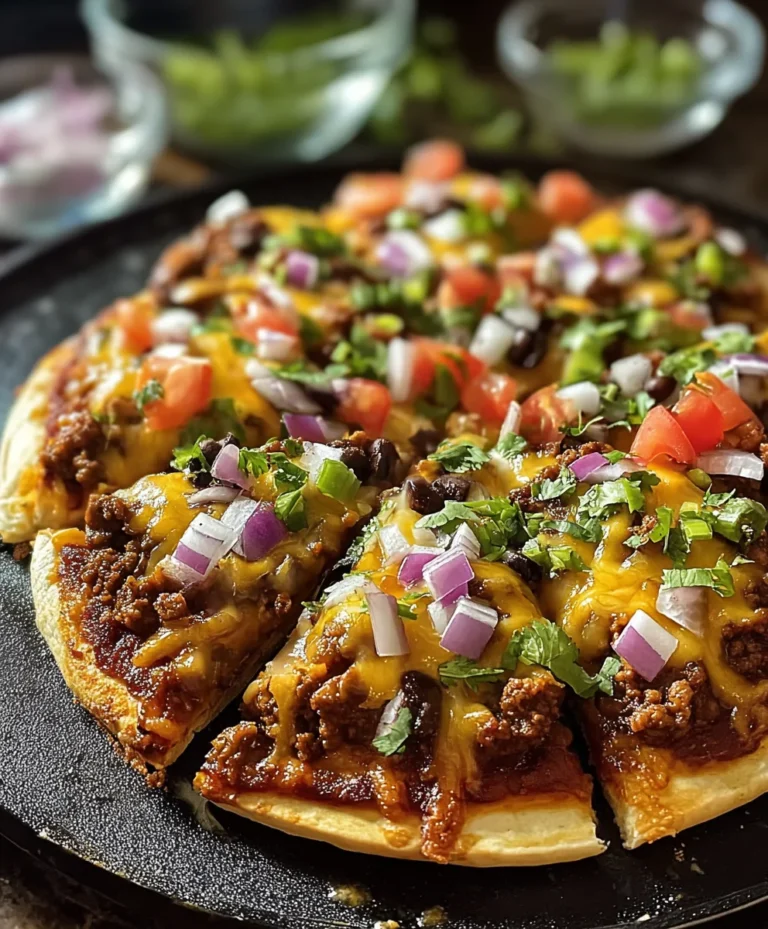 Easy Homemade Beef Mexican Pizza Recipe