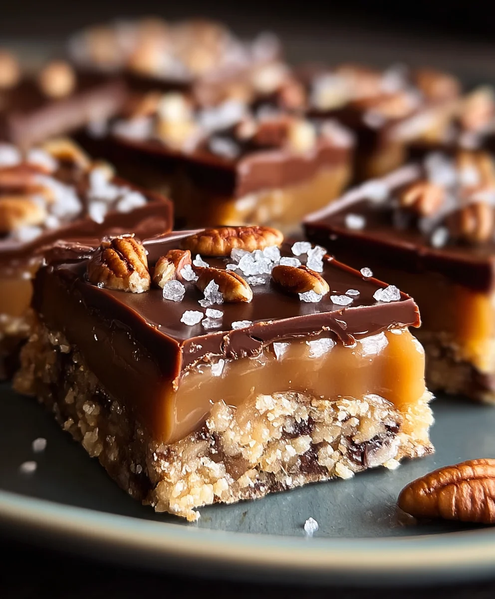 Easy Turtle Bars-Delicious Chocolate Caramel Nut Treats