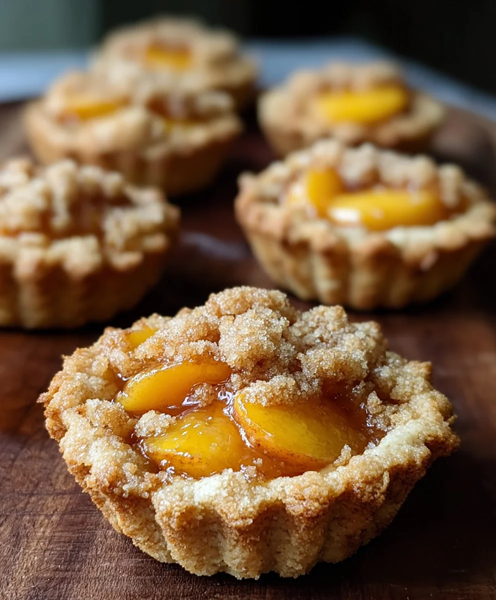 Peach Cobbler Cookie Cups - Easy Dessert Recipe