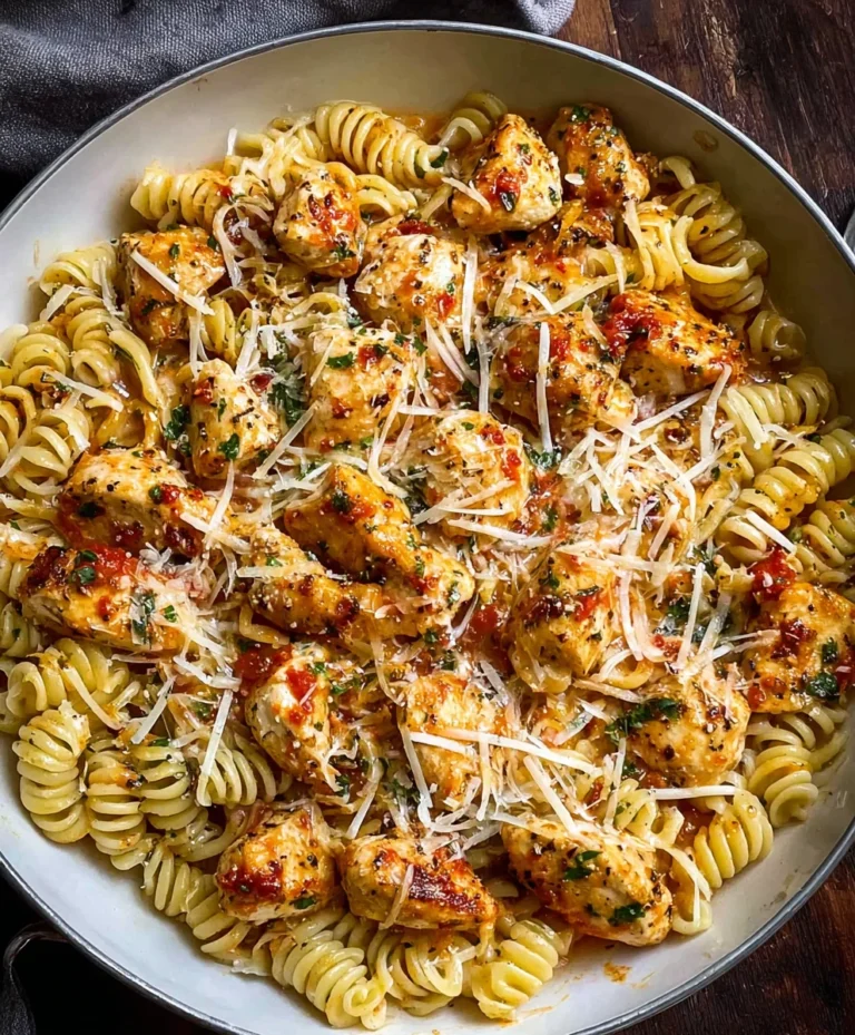Healthy Garlic Parmesan Chicken Pasta Recipe