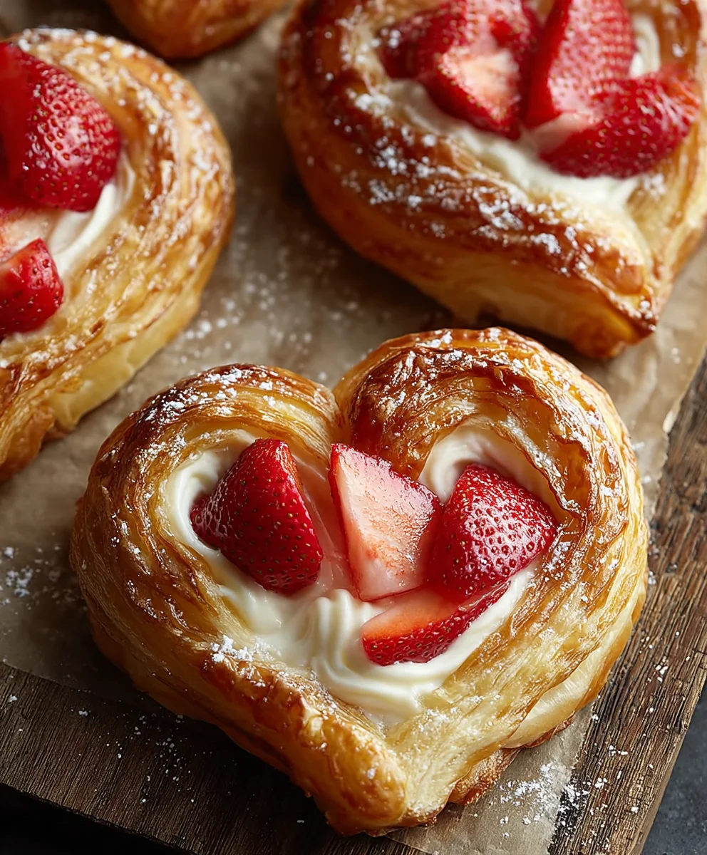 Easy Strawberry Cream Danish Recipe
