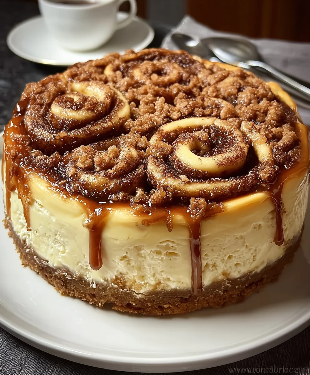 Cinnamon Roll Honeybun Cheesecake Delight