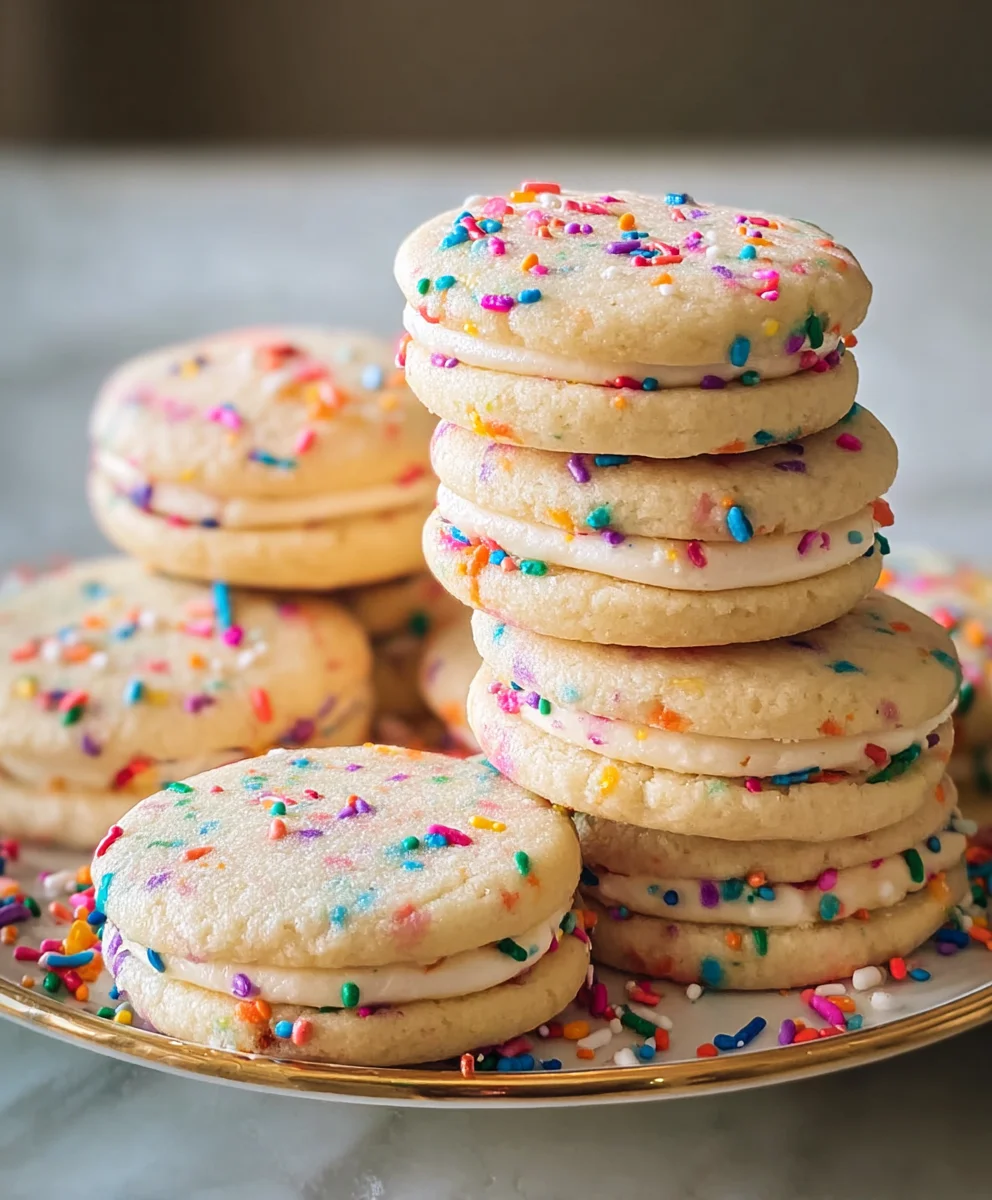 Funfetti Sandwich Cookies - Easy Festive Treat