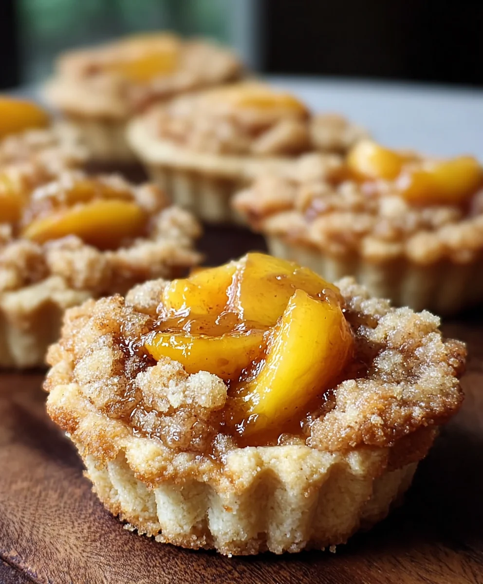 Peach Cobbler Cookie Cups - Easy Dessert Recipe
