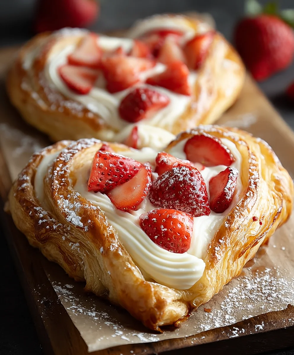 Easy Strawberry Cream Danish Recipe