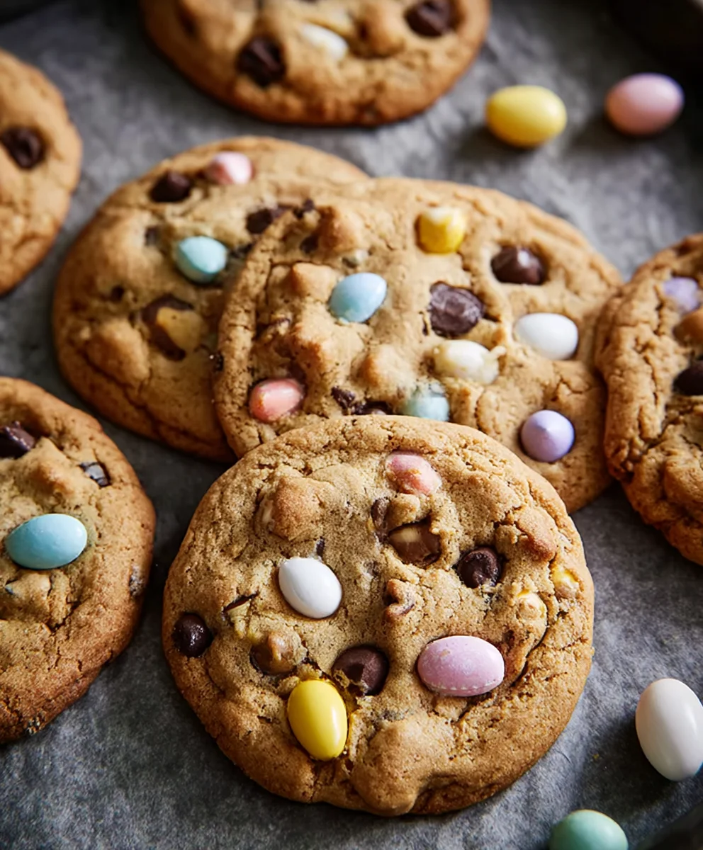 Thick Chocolate Chip Mini Egg Cookies Recipe