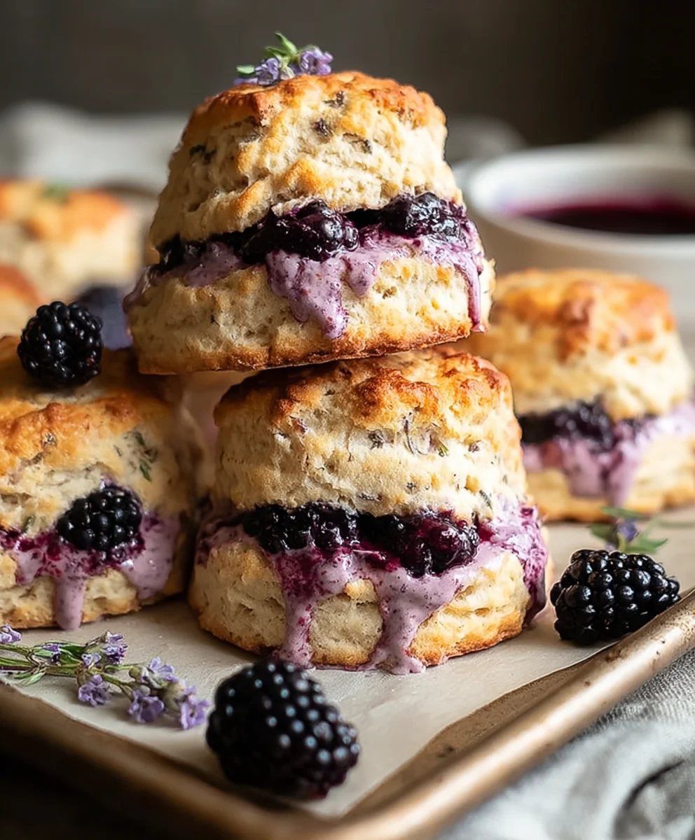 Blackberry Lavender Scones-Floral Fruity Baking Delight