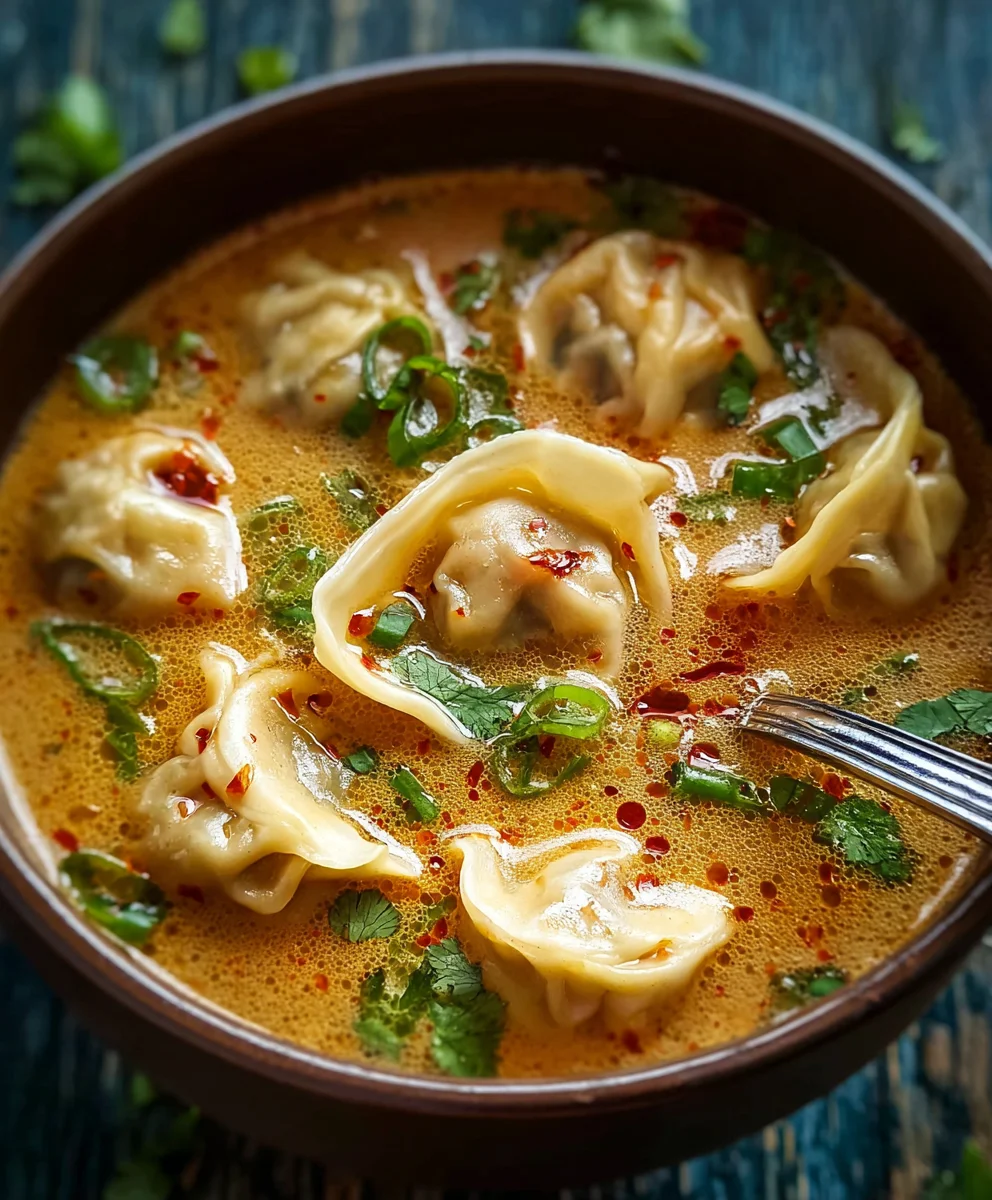 Cozy Beef Potsticker Soup Recipe-Thai Flavors