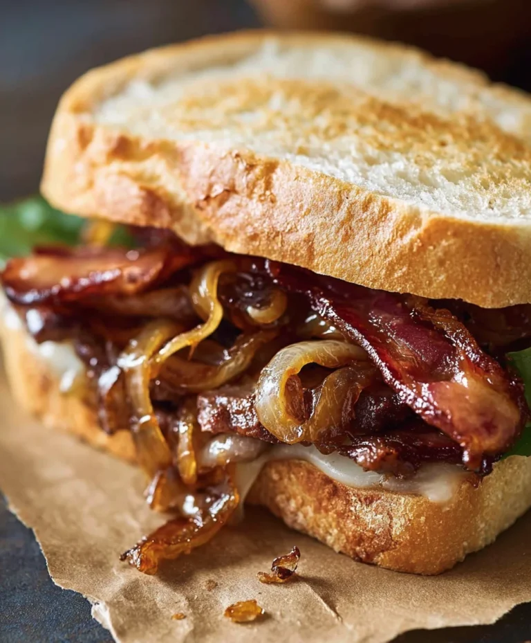Best Beef Beef Bacon Sandwich Caramelized Onions