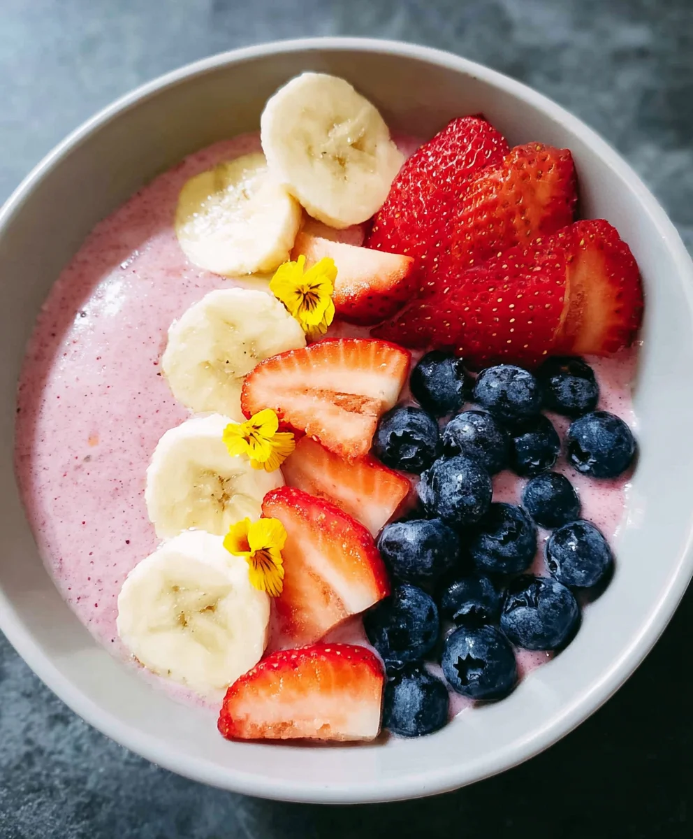 Quick Fruit Smoothie Bowl Greek Yogurt Recipe