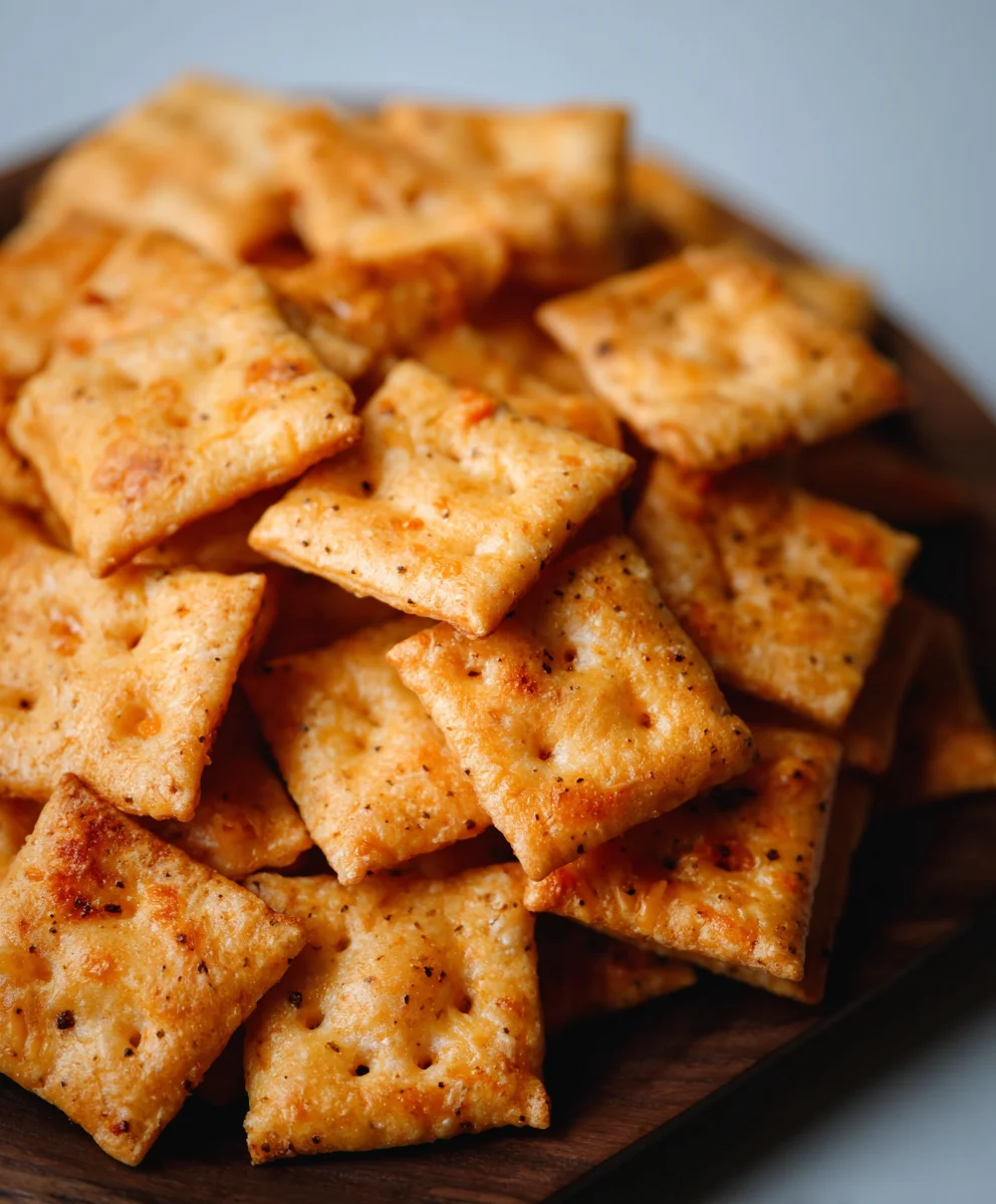 Homemade Sourdough Cheez-Its - Crispy Cheesy Bites