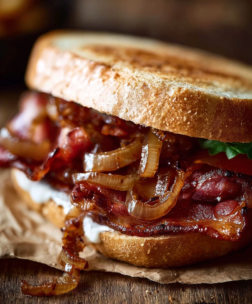 Best Beef Beef Bacon Sandwich Caramelized Onions
