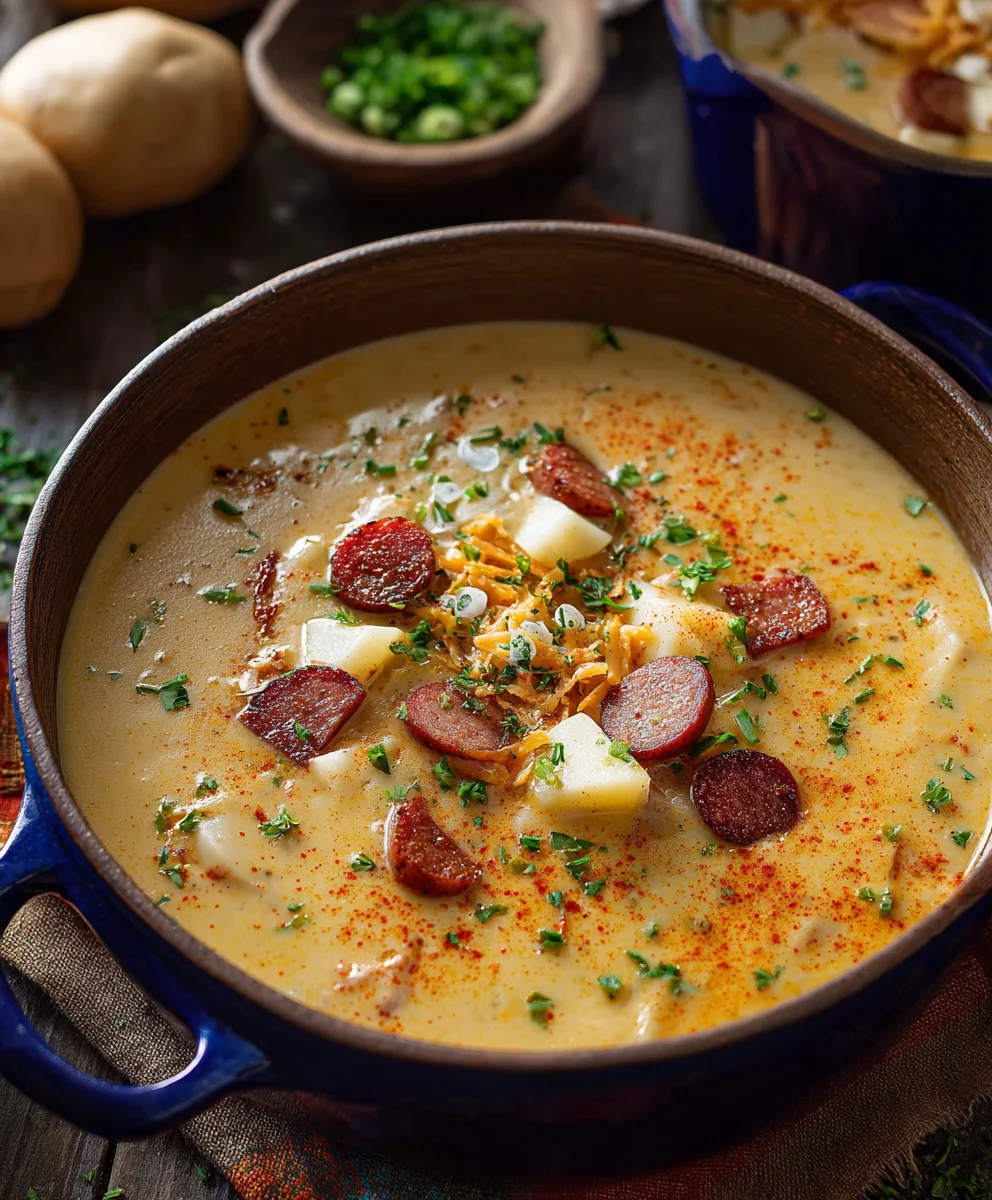 Hearty Cajun Potato Soup - A Flavorful-Spicy-Creamy Dish