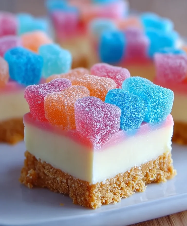 Gummy Cotton Candy Cheesecake Bites-Sweet Treats