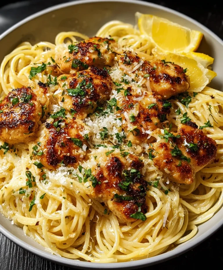 Lemon Garlic Butter Chicken Parmesan Linguine Recipe