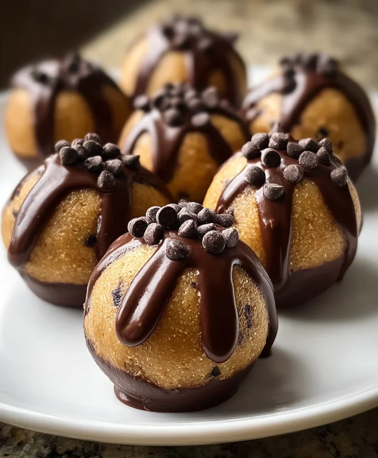 Chocolate Dipped Cookie Dough Bites-Easy Dessert