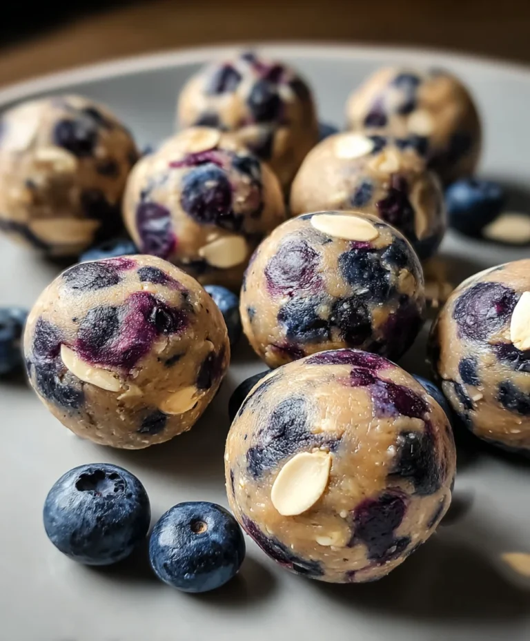 No-Bake Lemon Blueberry Protein Bites