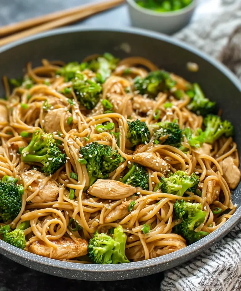 Healthy Sesame Noodles Chicken Broccoli Recipe