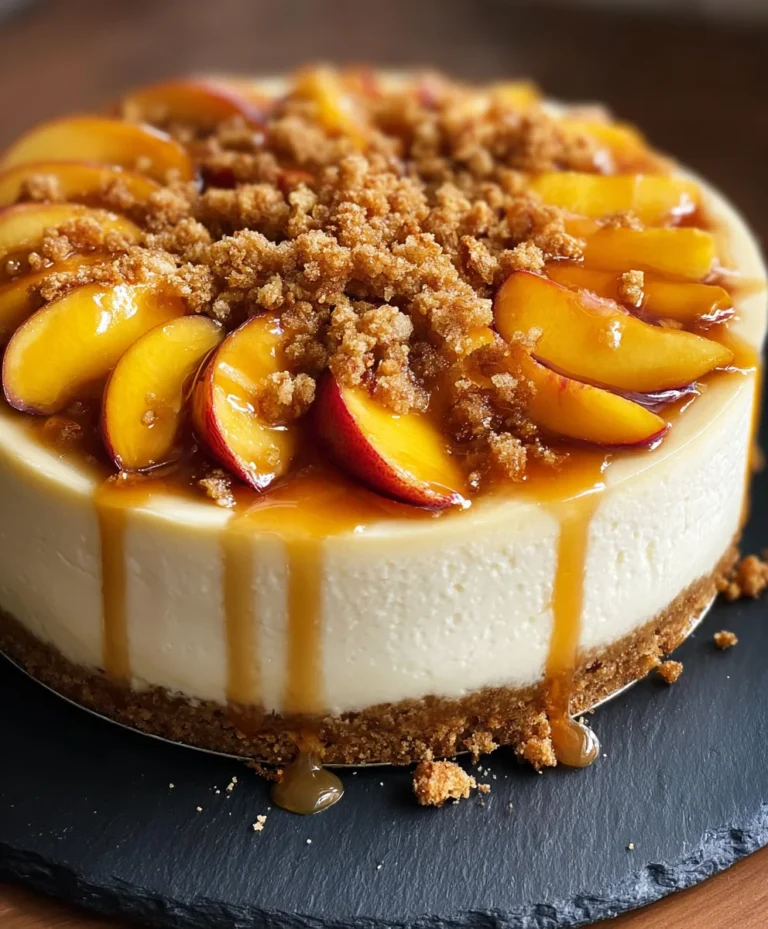 Peach Cobbler Cheesecake-Ultimate Dessert Treat