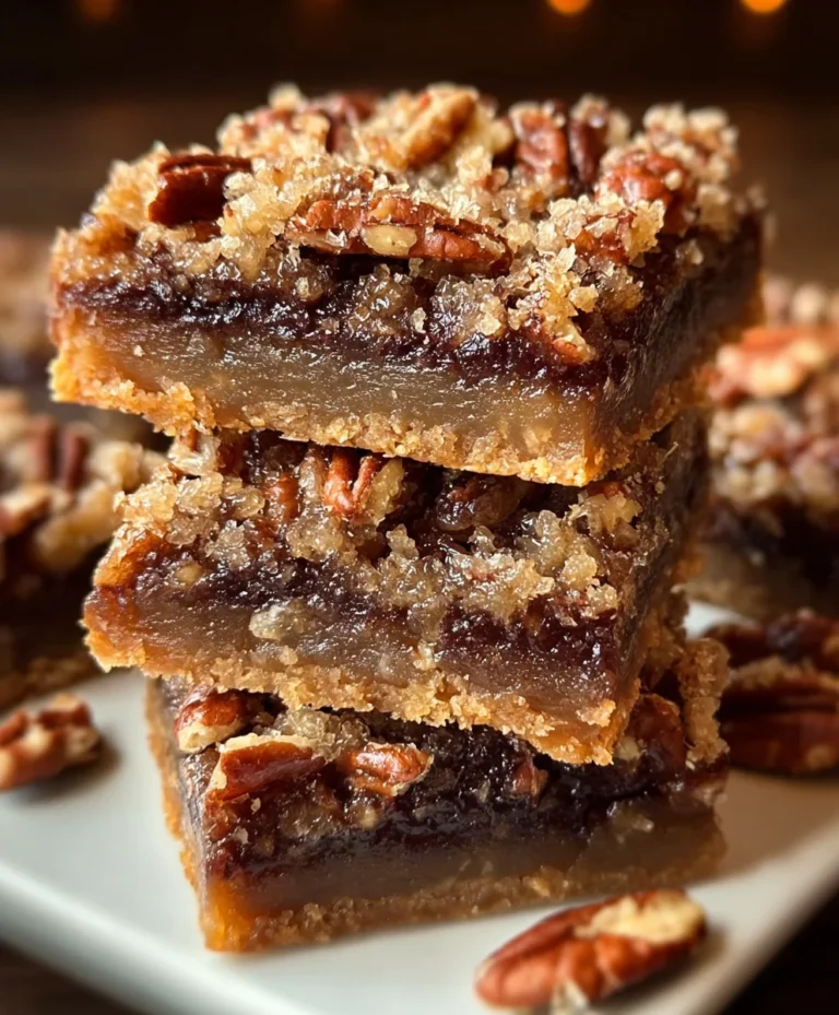 German Chocolate Pecan Pie Bars-Decadent Dessert