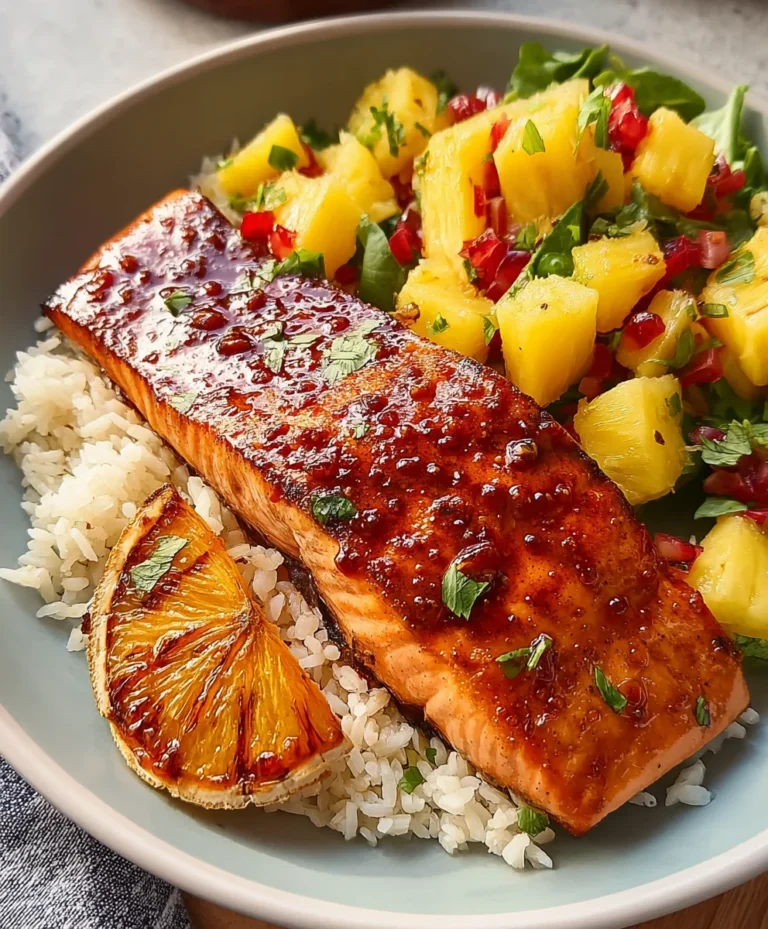 Spicy Pineapple Chipotle Salmon Recipe- Sweet Heat