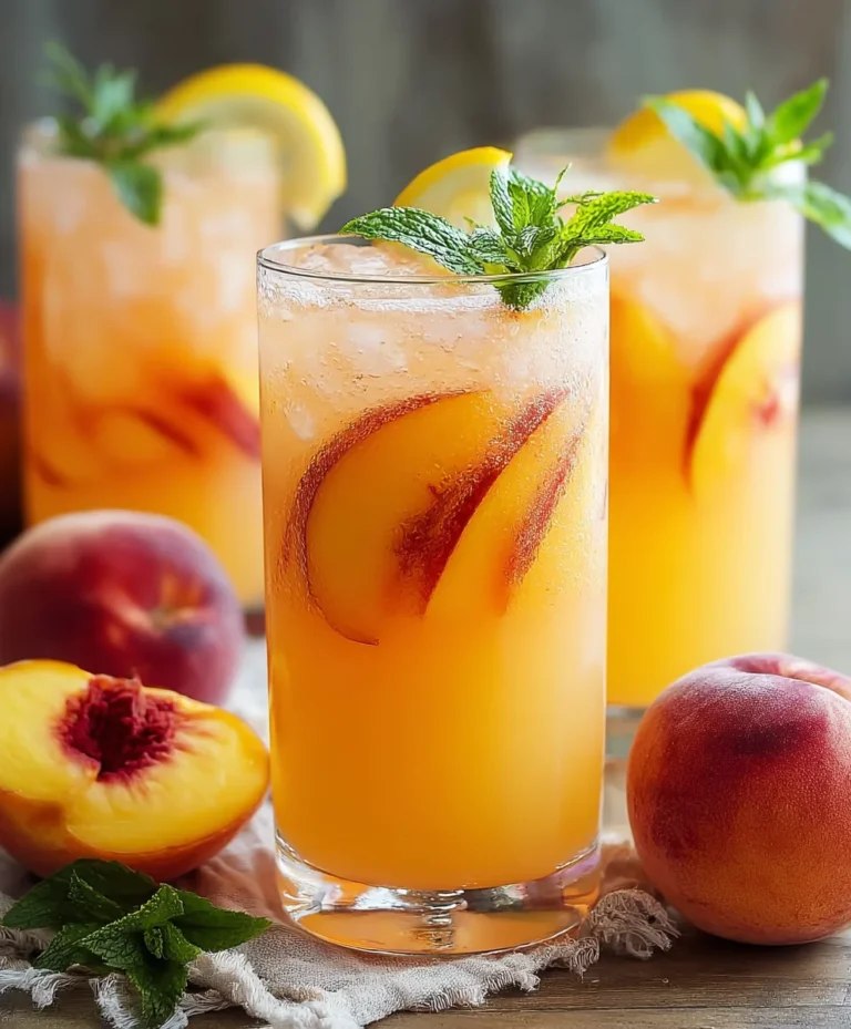 Refreshing Peach Lemonade Recipe – Easy & Delicious
