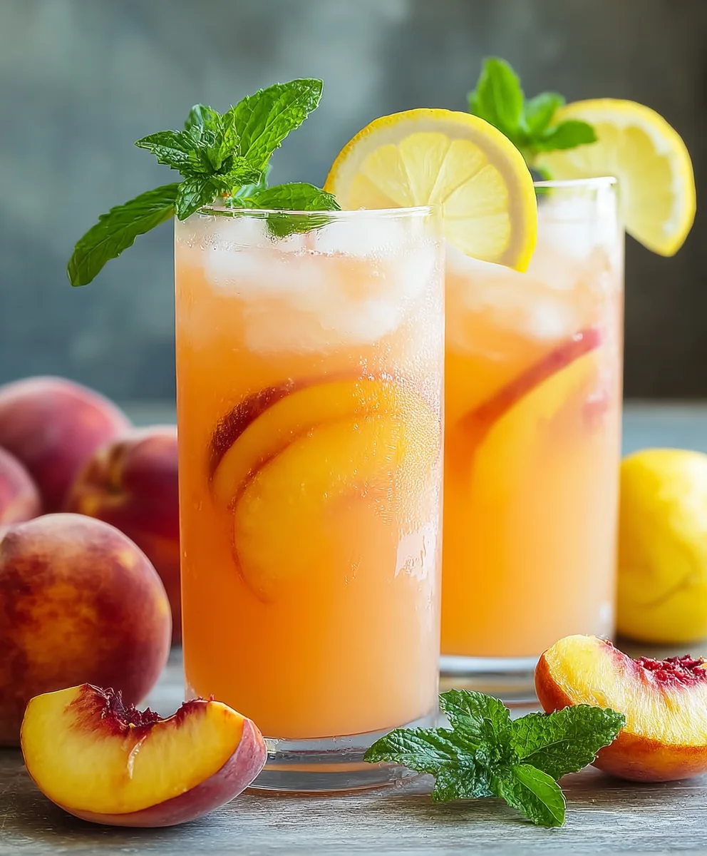 Refreshing Peach Lemonade Recipe - Easy & Delicious