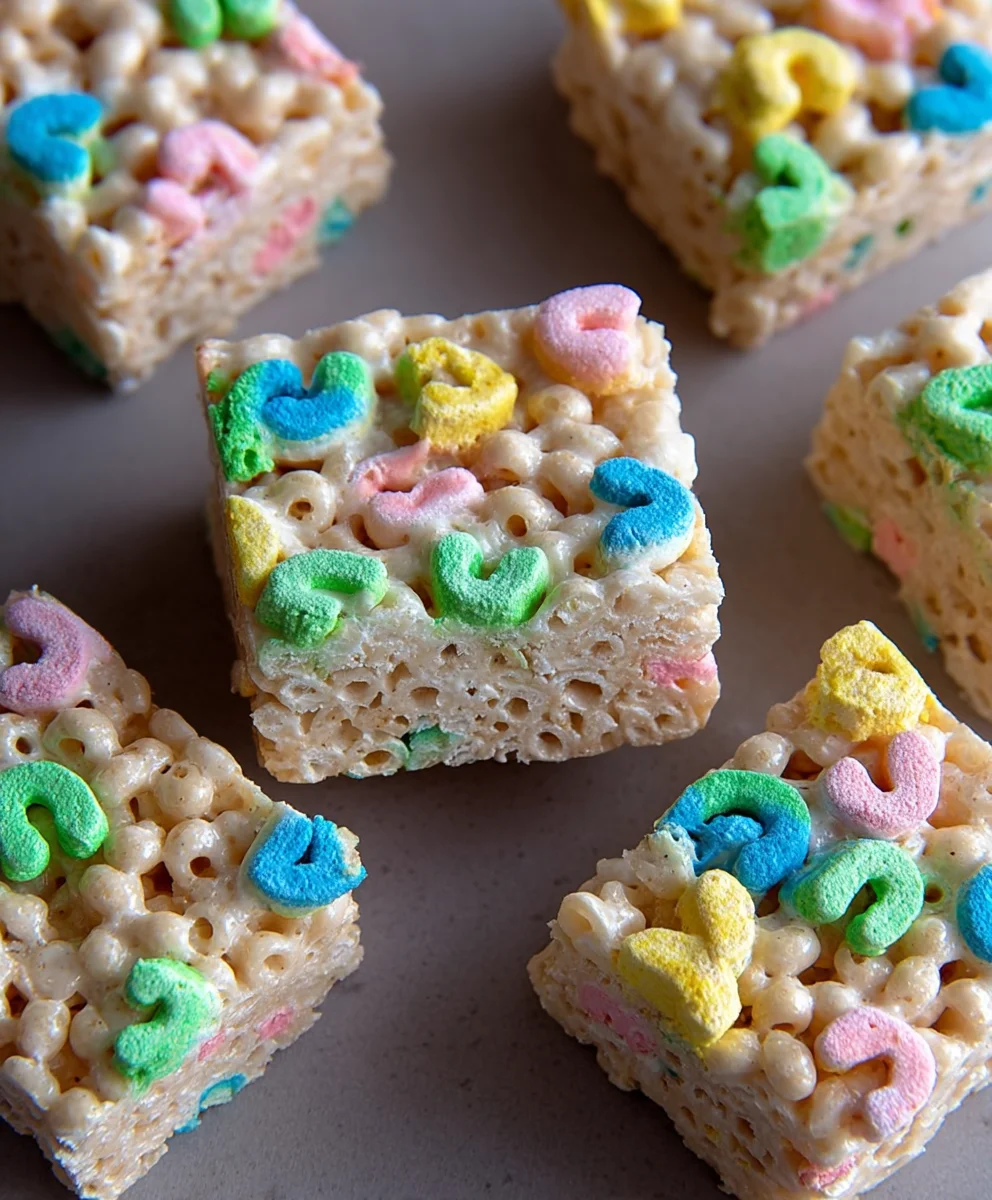 Lucky Charms Rice Krispie Treats-Easy Fun Recipe