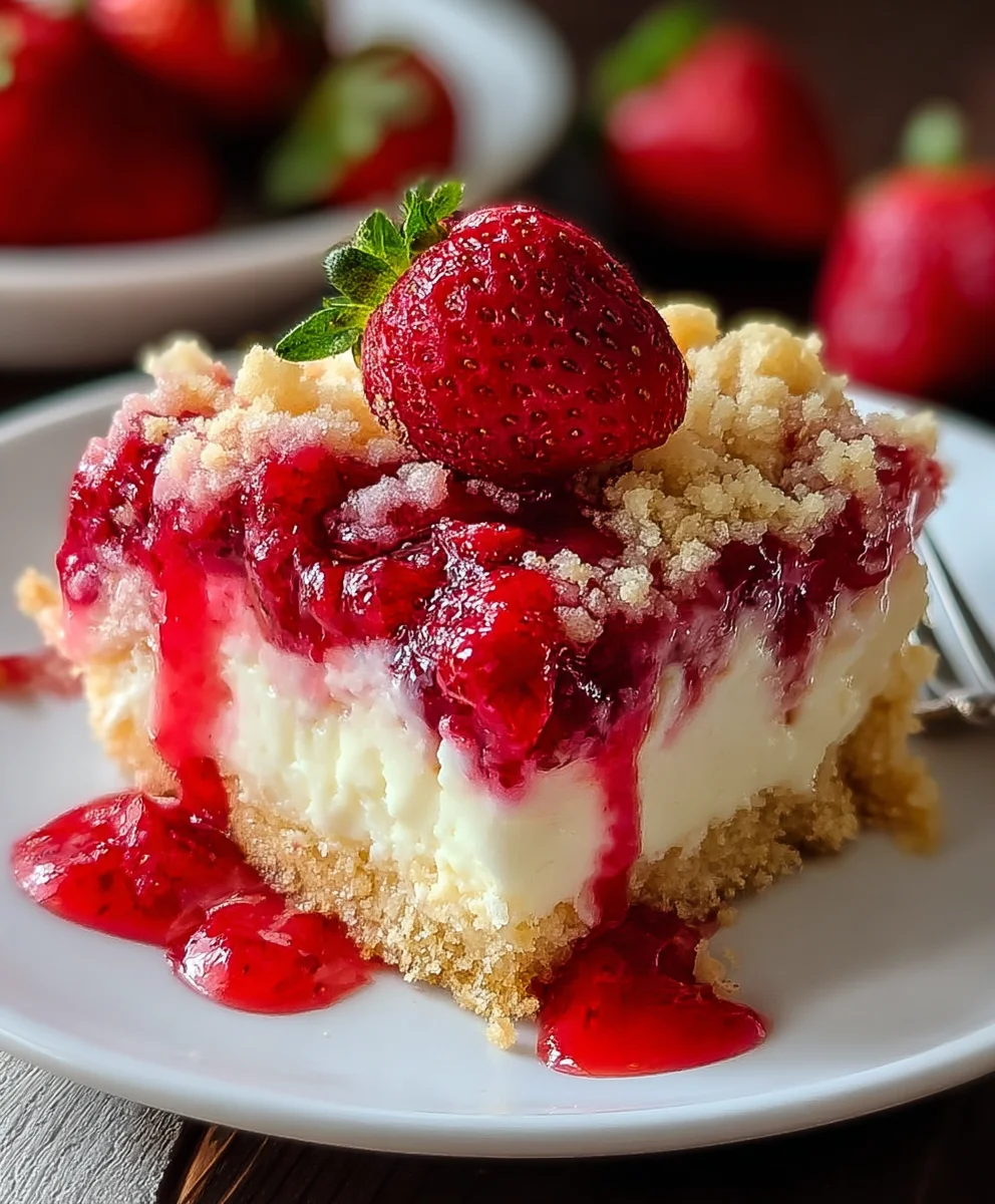Easy Strawberry Cheesecake Dump Cake Recipe